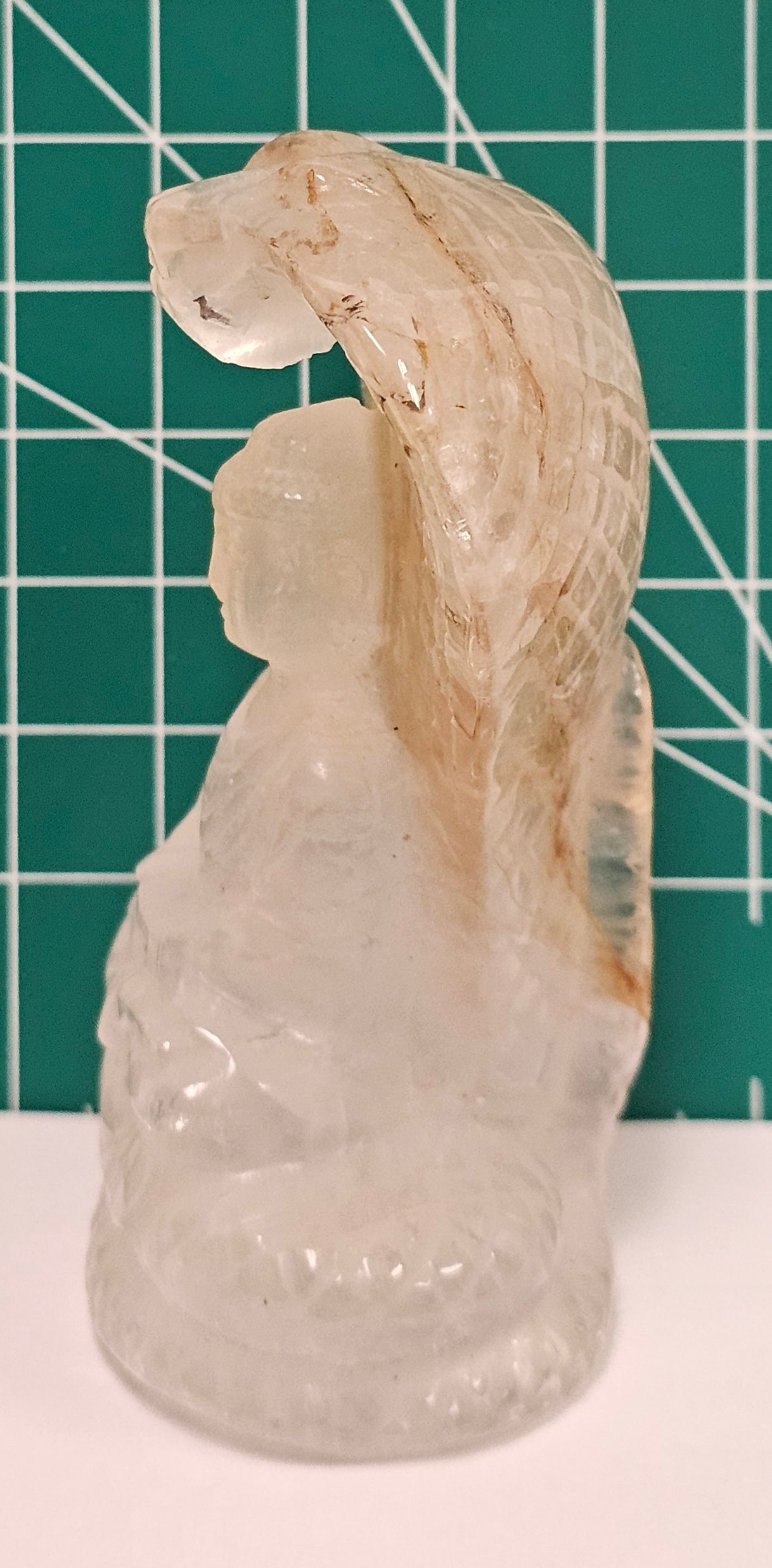 Fire Quartz Buddah w/ Cobra
