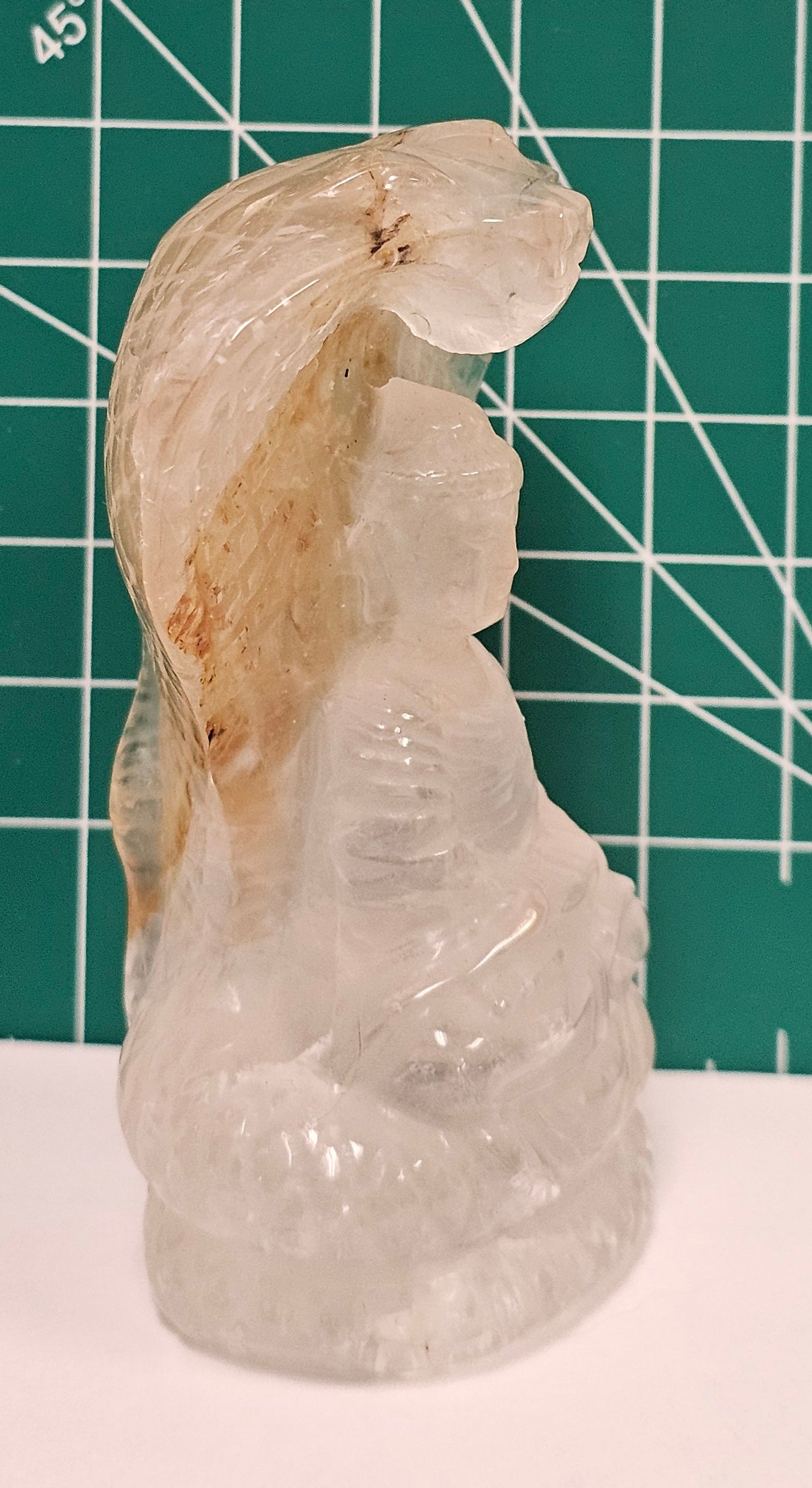 Fire Quartz Buddah w/ Cobra