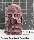Smoky Amethyst Ganesha