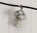 Kiwi Stone Mushroom Necklace