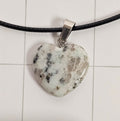 Kiwi Stone Heart Necklace
