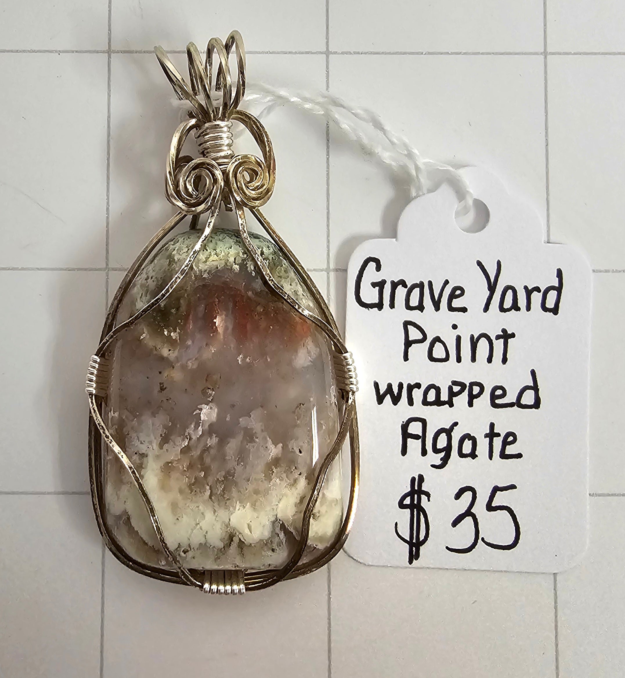 Graveyard Point Agate Pendant