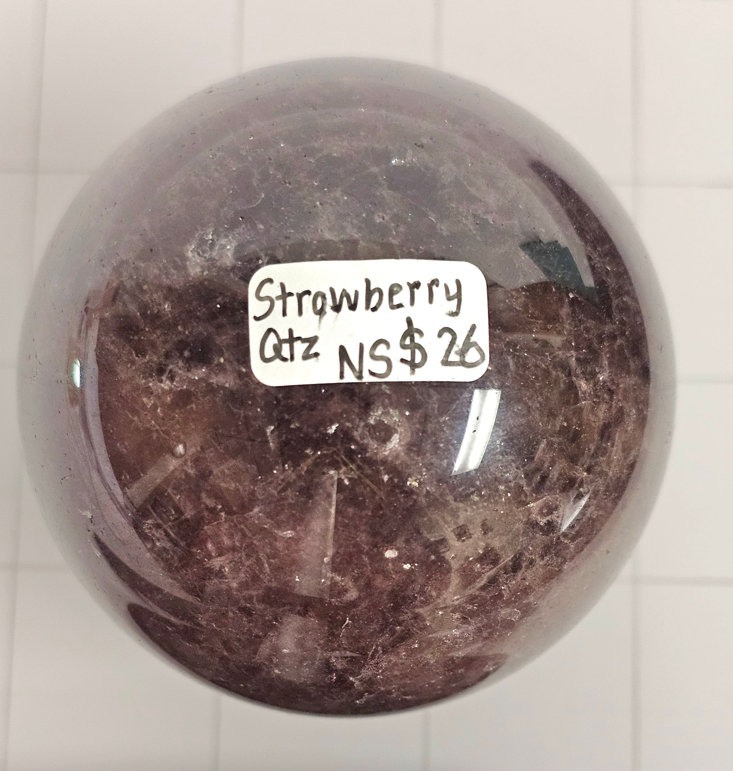 Strawberry Quartz sphere