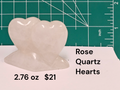 Rose Quartz Double Heart