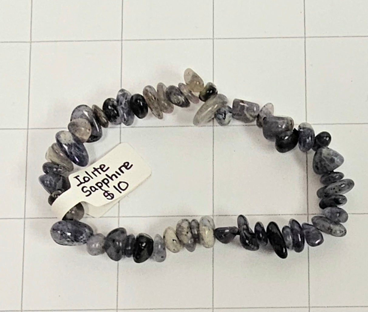 Iolite Sapphire chip Bracelet