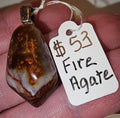 Fire Agate Pendant