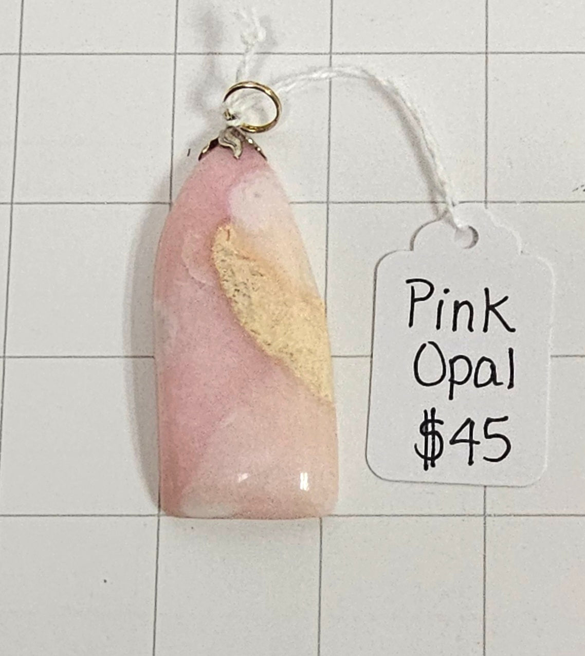 Peruvian Pink Opal pendant