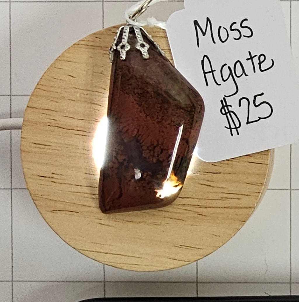 Red Moss Agate Pendant