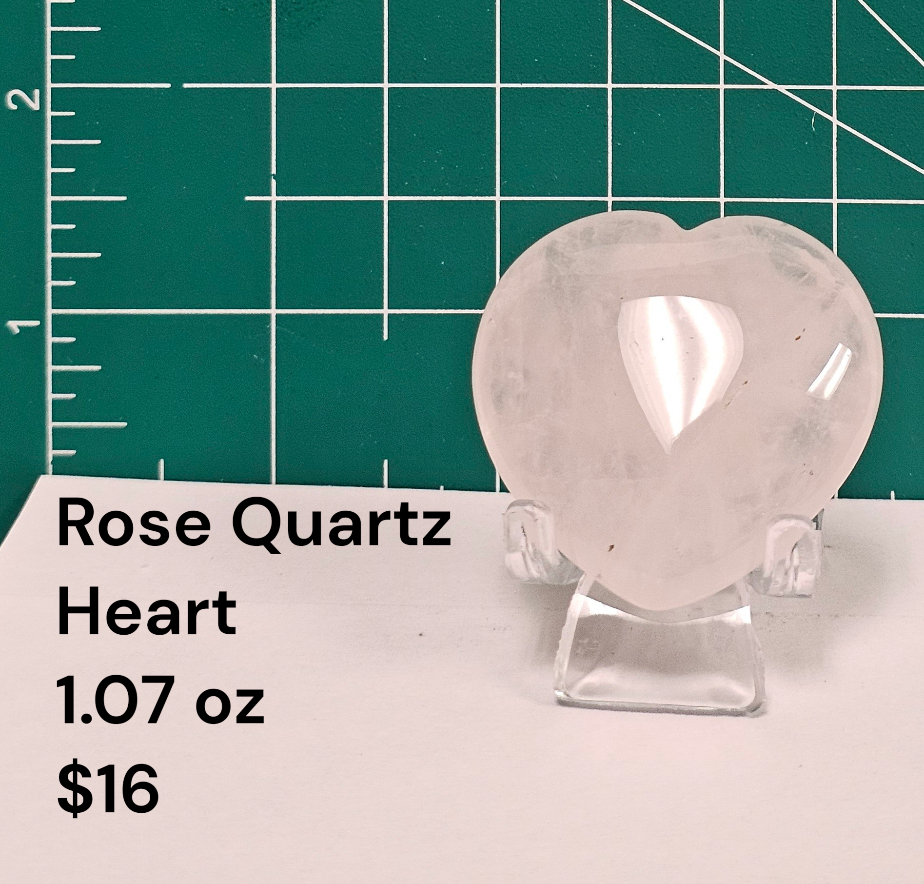 Rose Quartz Heart