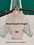 Rose Quartz Angel Necklace