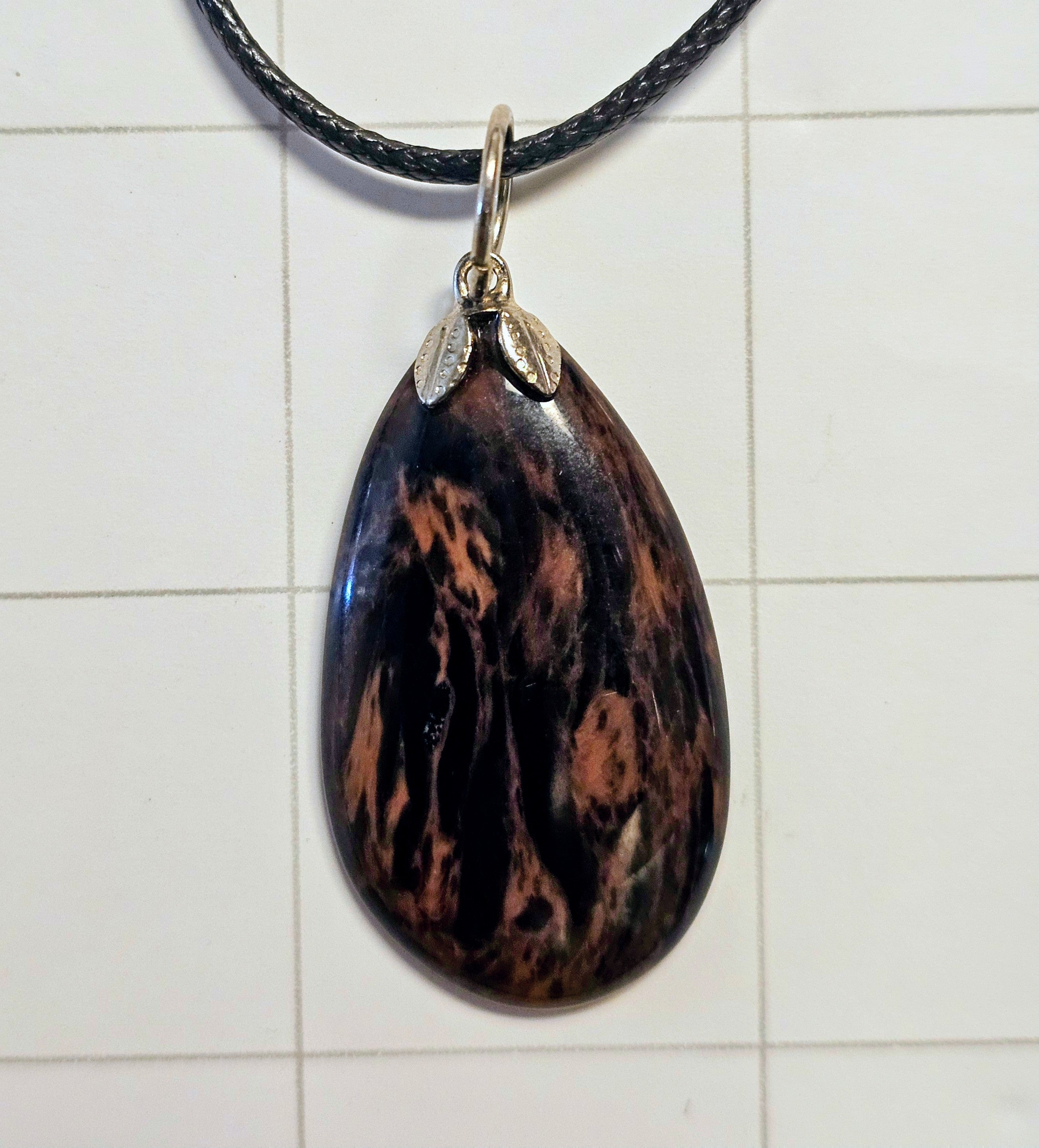 Mahogany Obsidian Necklace