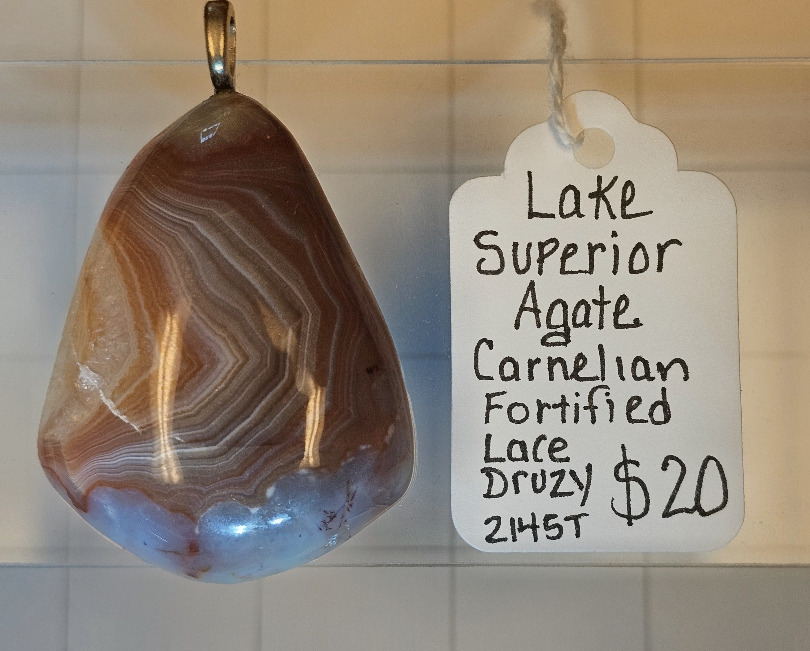 Lake Superior Agate Pendant