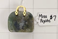 Moss Agate Collectible Purse