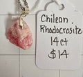 Raw Rhodocrosite Necklace