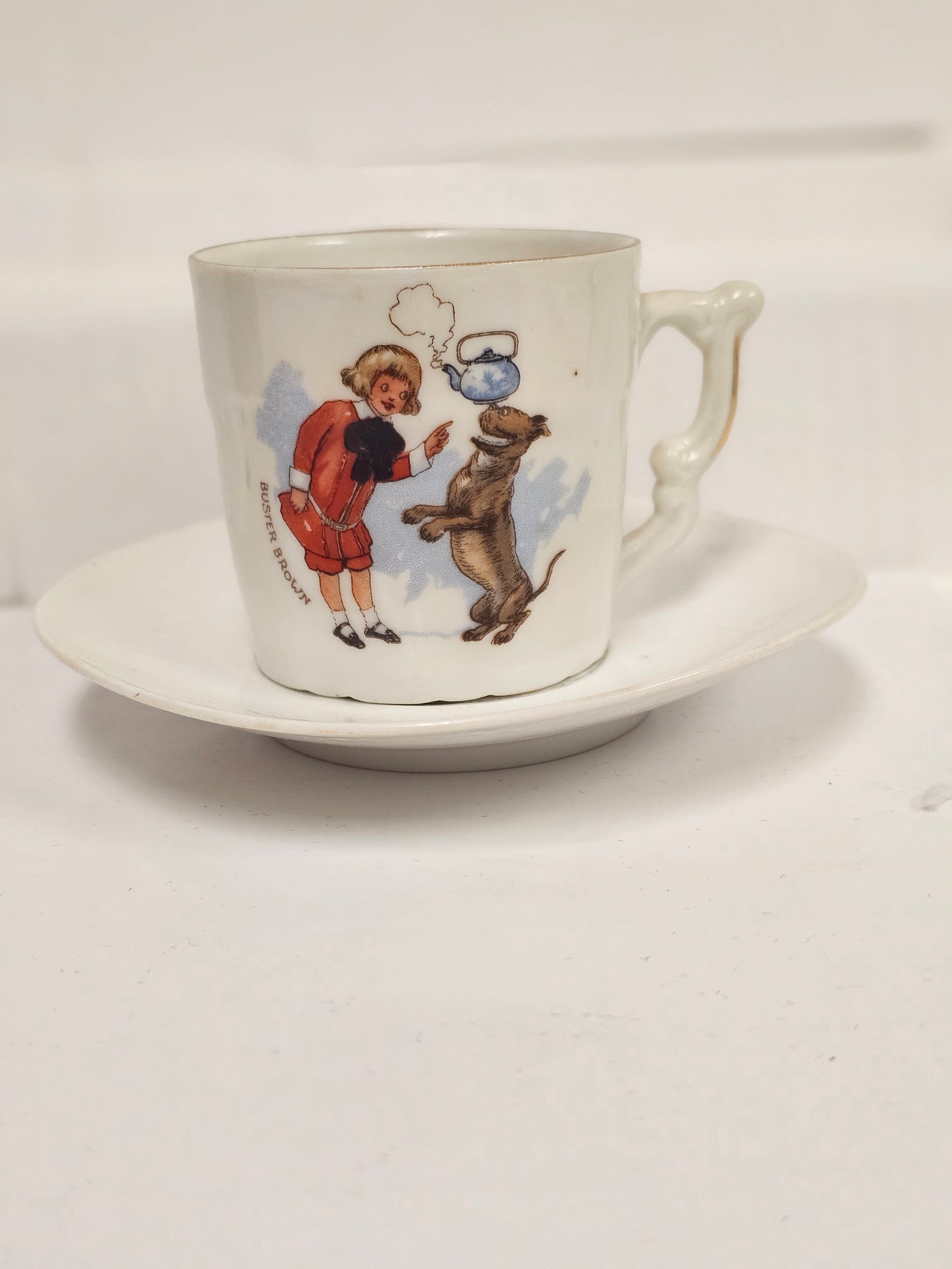 Buster Brown China Cup & Saucer