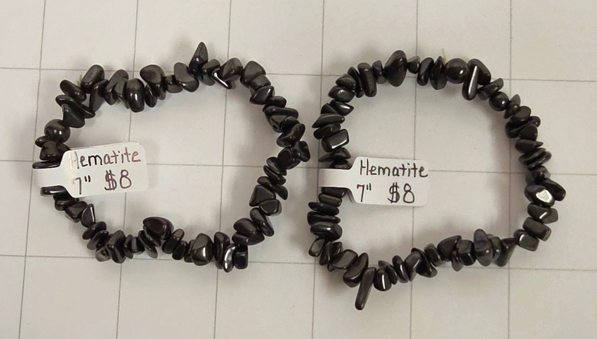 Hematite chip Bracelets