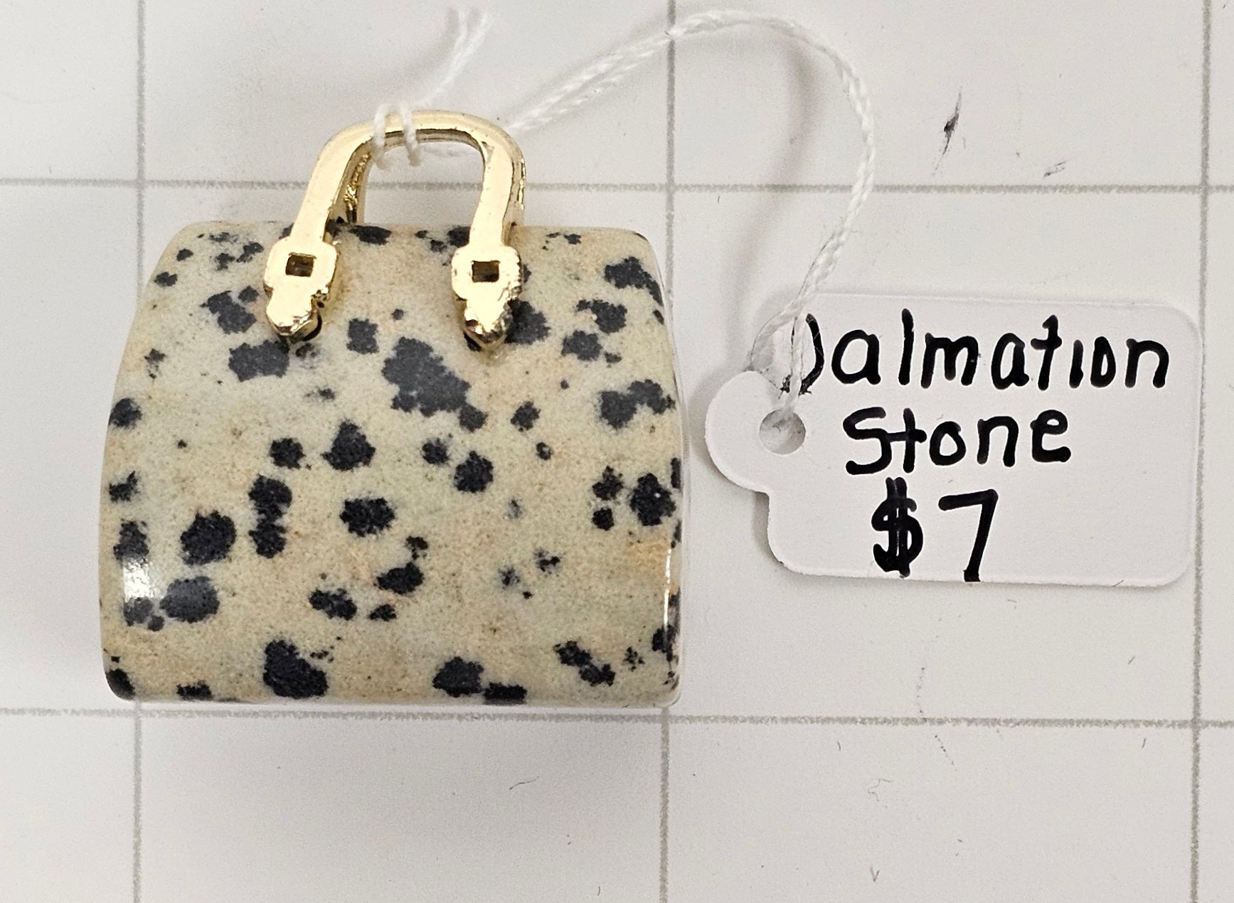 Dalmatian Stone Collectible Purse