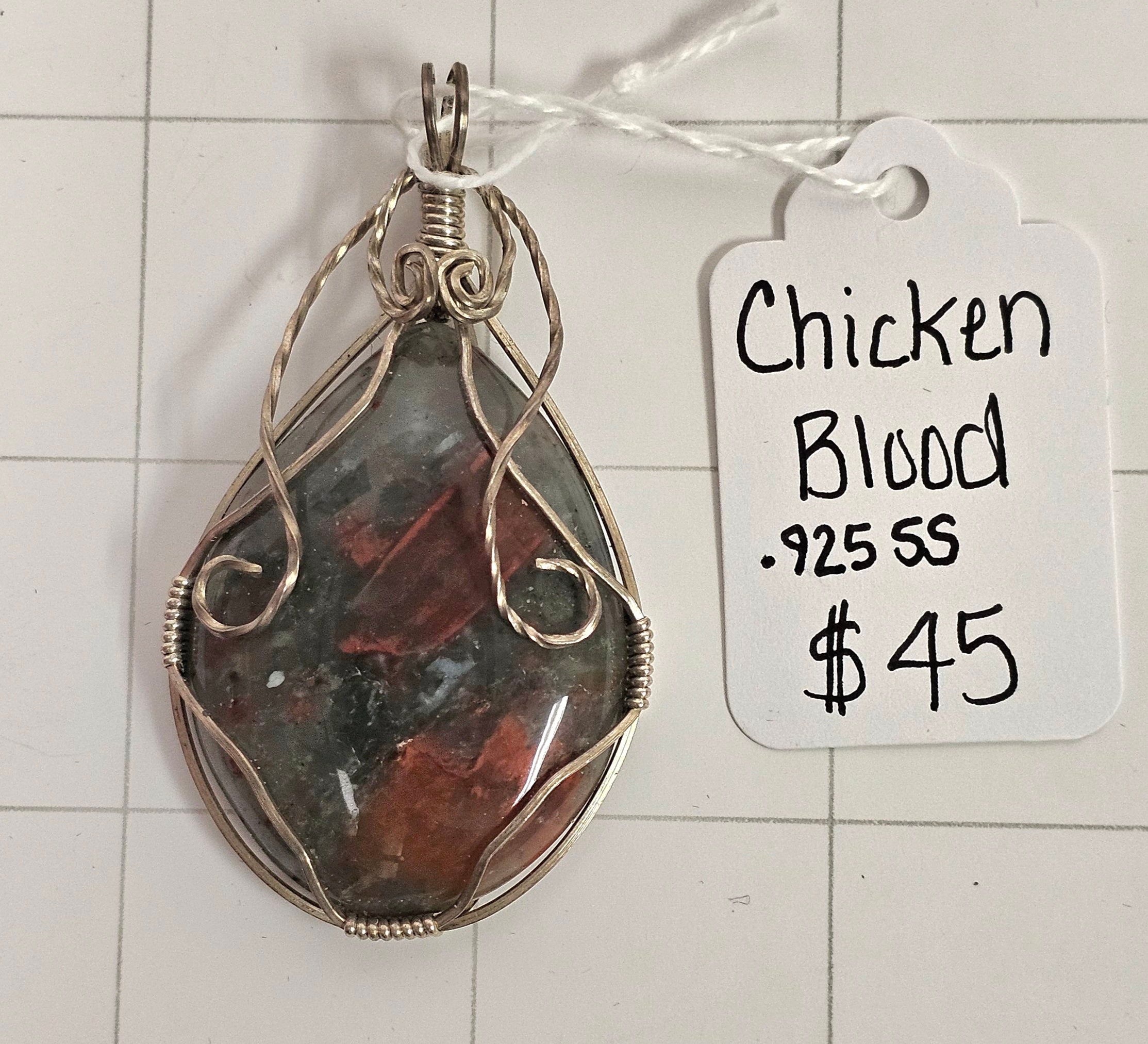 African Chicken Blood Pendant