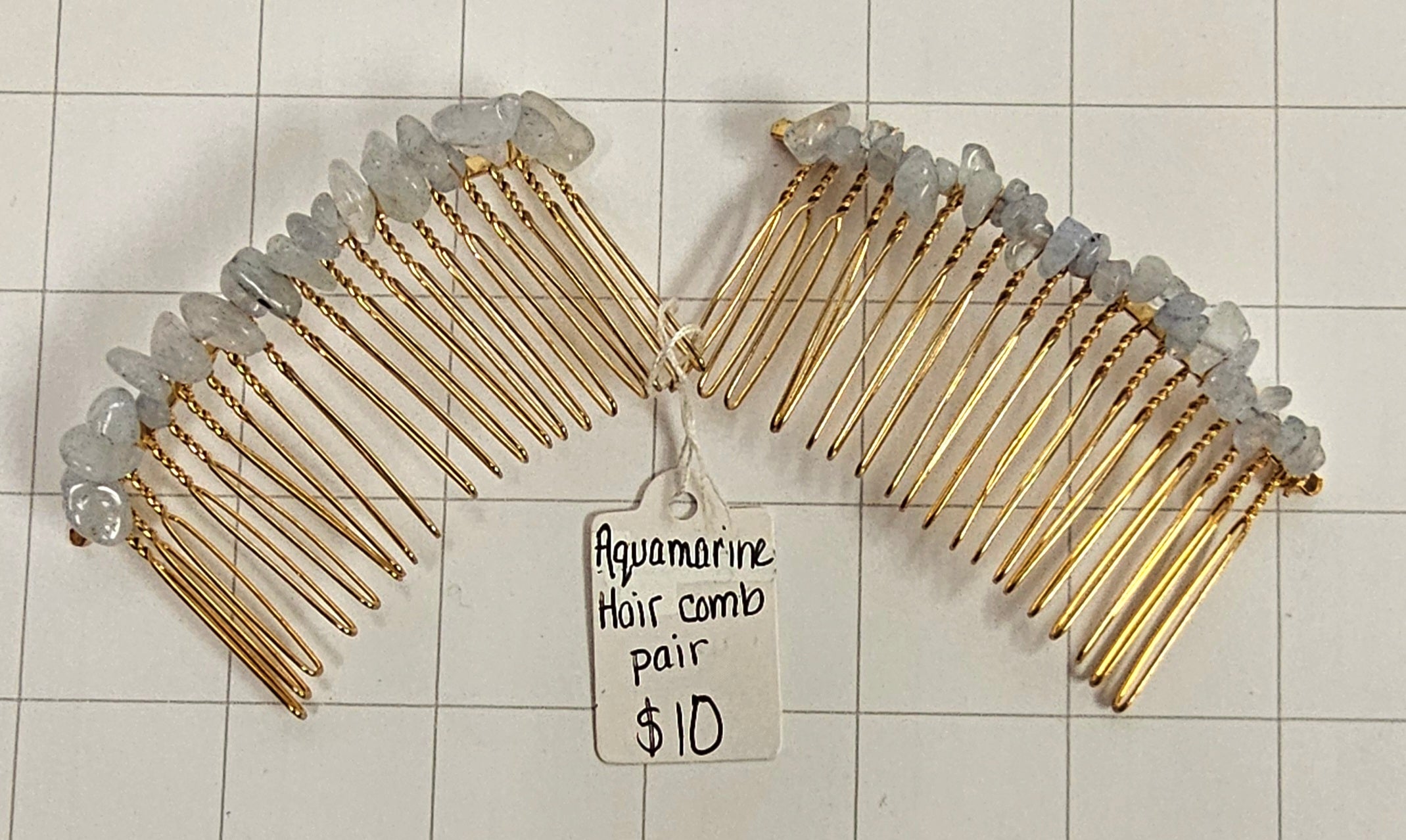Aquamarine Hair Combs