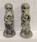 Labradorite "Speak No Evil" Carvings