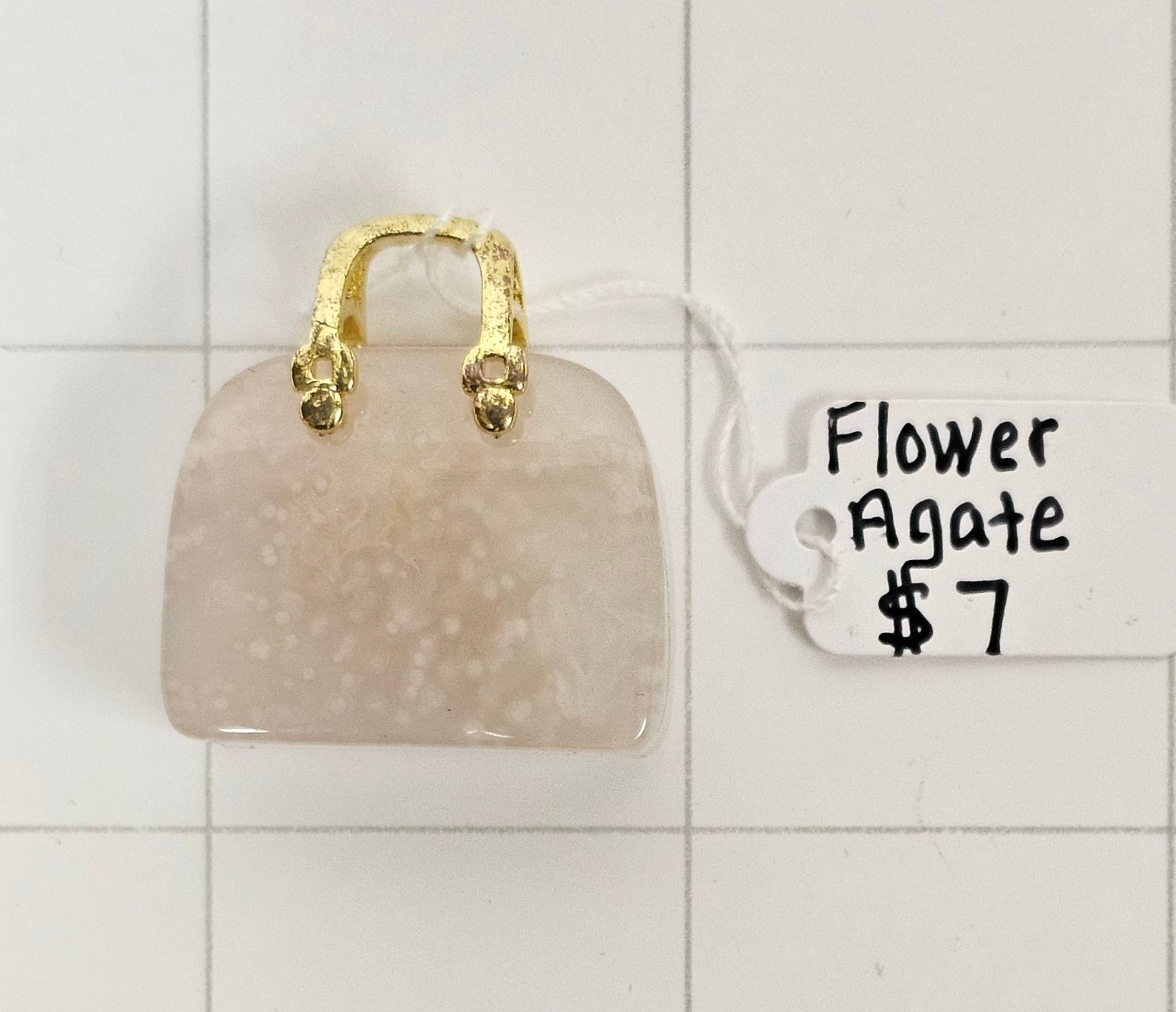 Flower Agate Collectible Purse