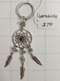 Labradorite on Dream Catcher key chain