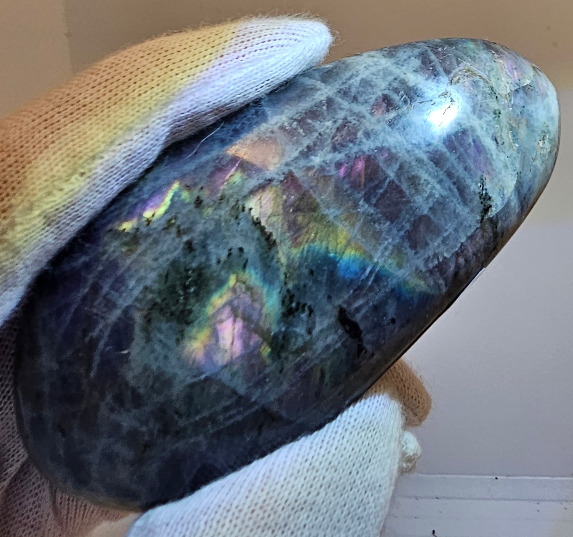 Labradorite Palm Stone