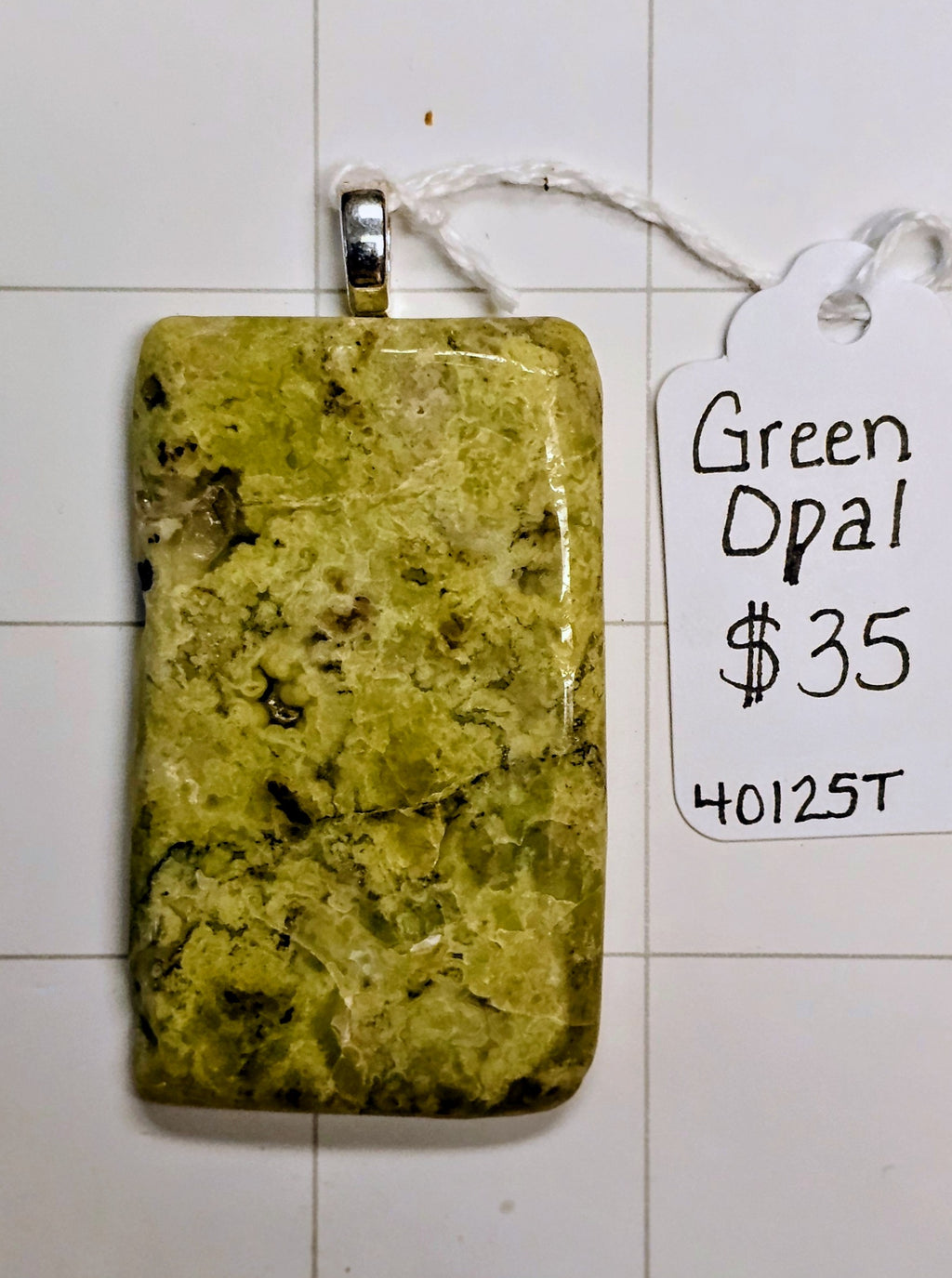 Green Opal pendant