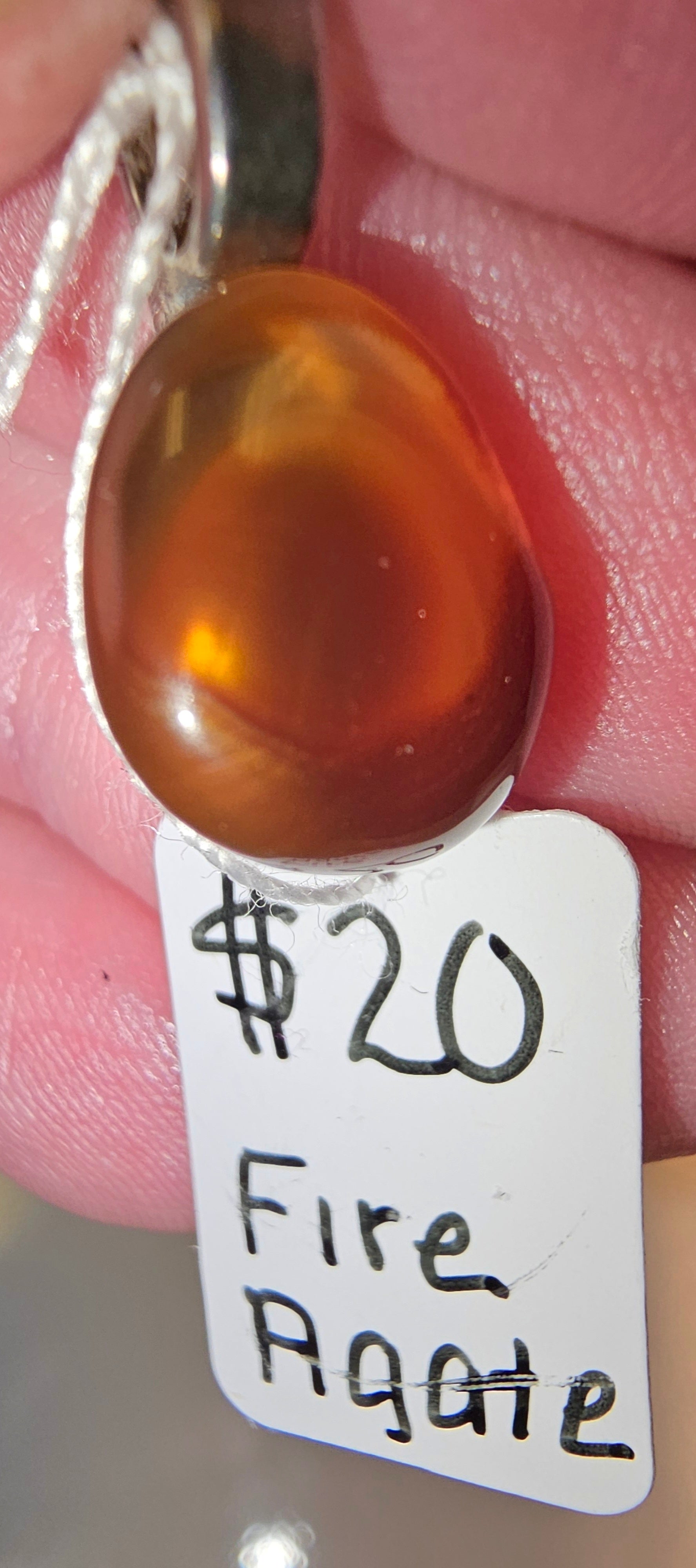 Fire Agate Pendant