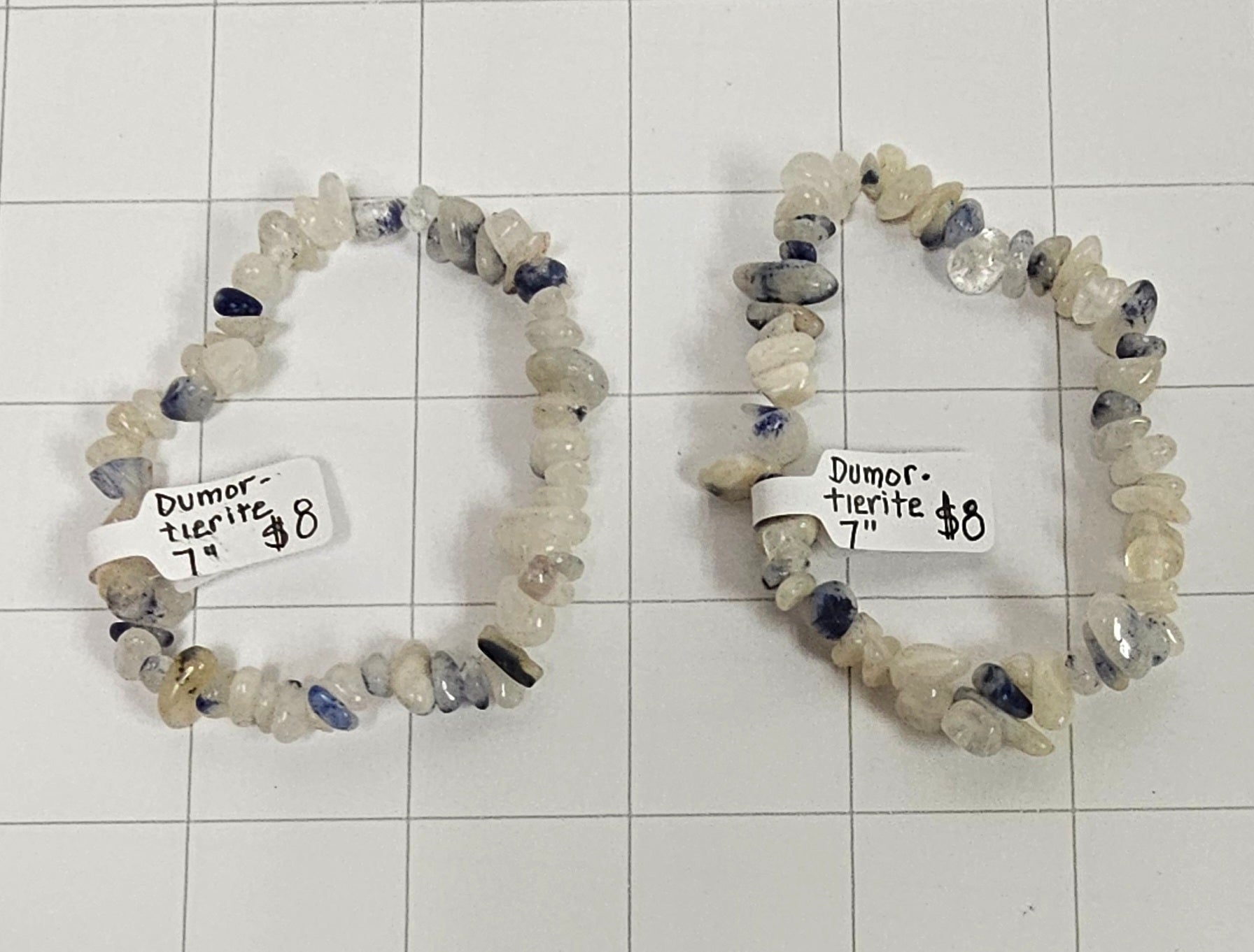 Dumortierite chip Bracelets