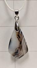 Onyx Tuxedo Agate Necklace