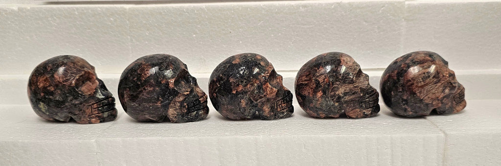 Mahogany Obsidian Skulls