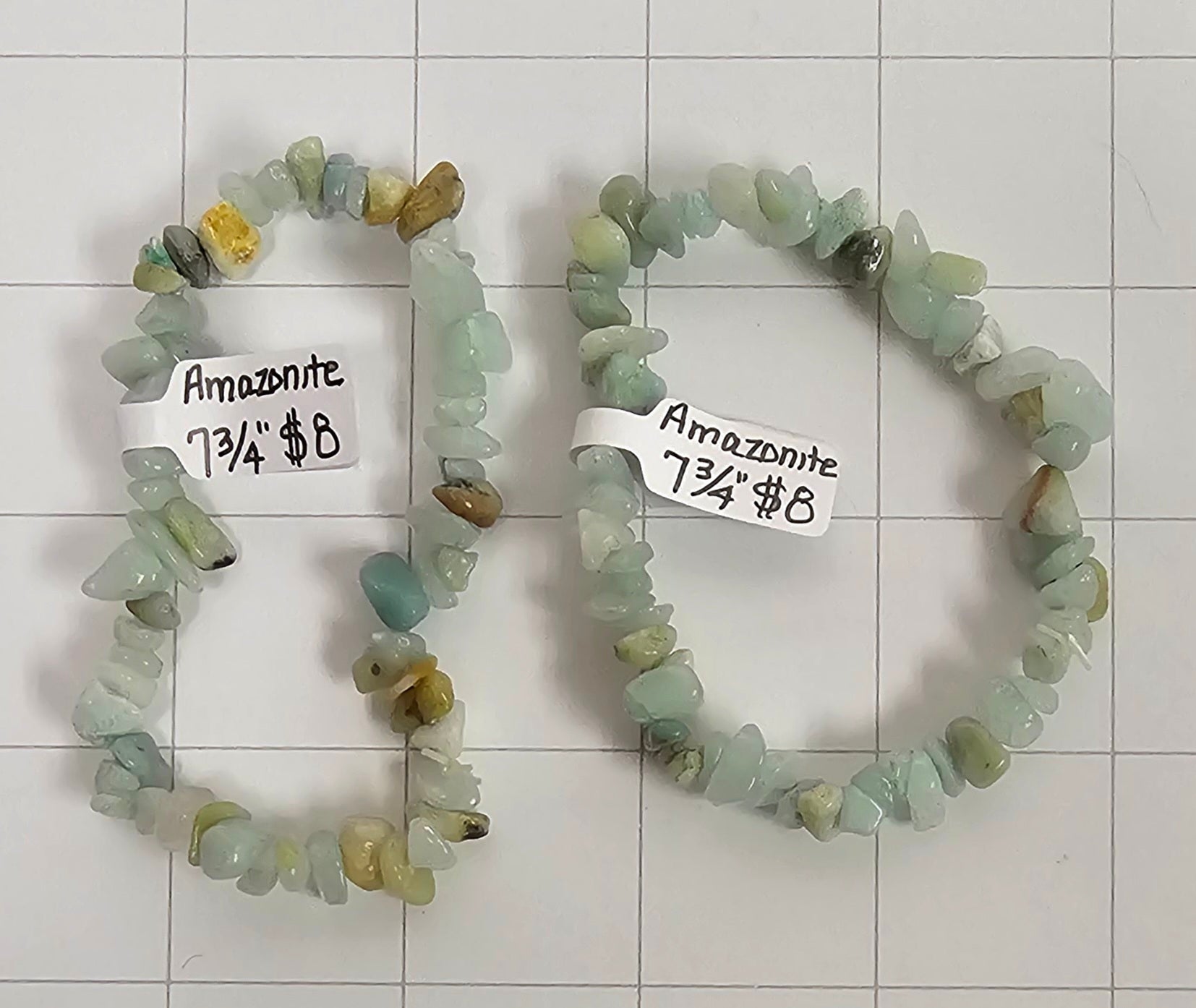 Amazonite chip Bracelets