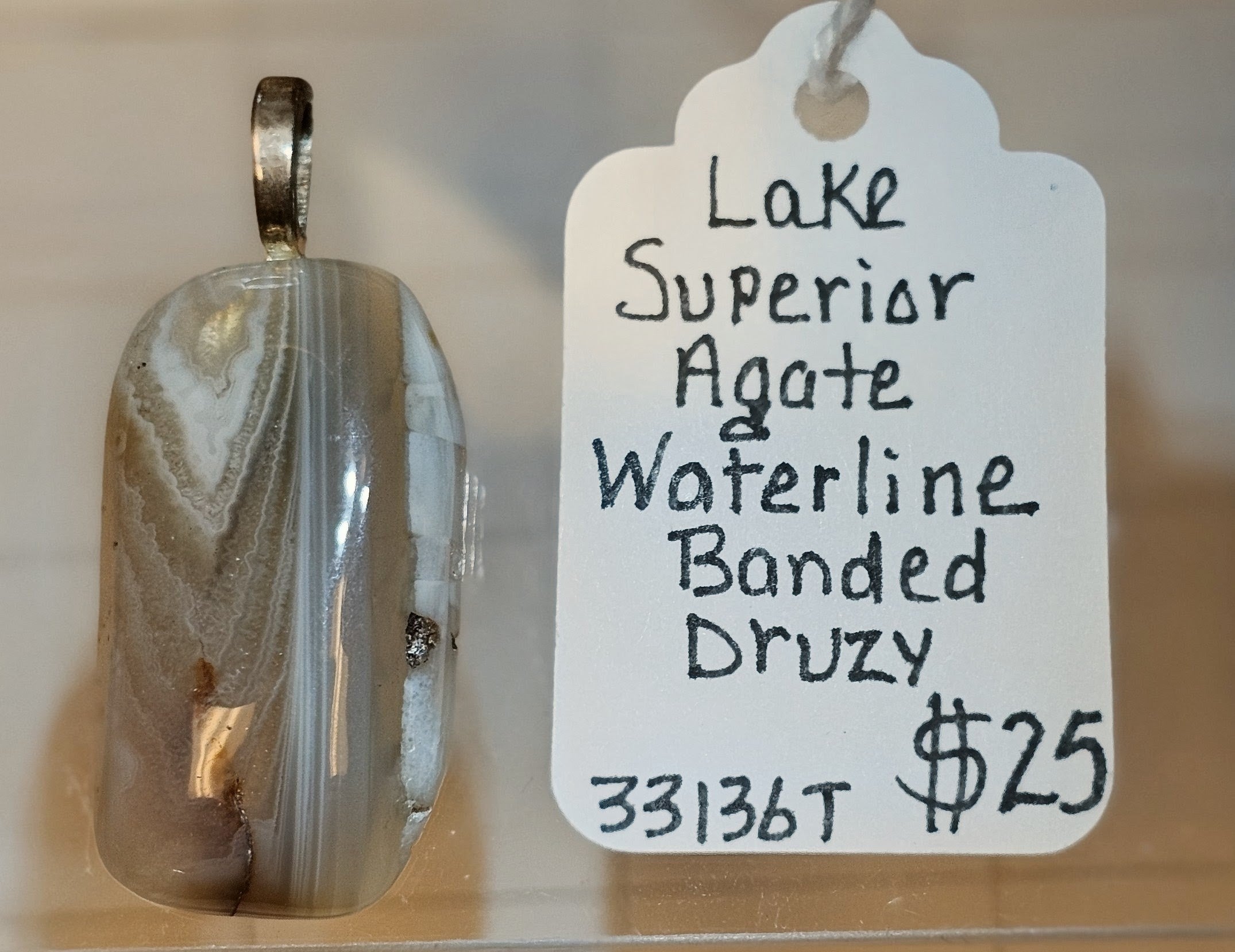 Lake Superior Agate Pendant