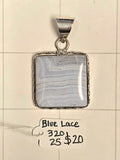 Blue Lace Agate Necklace