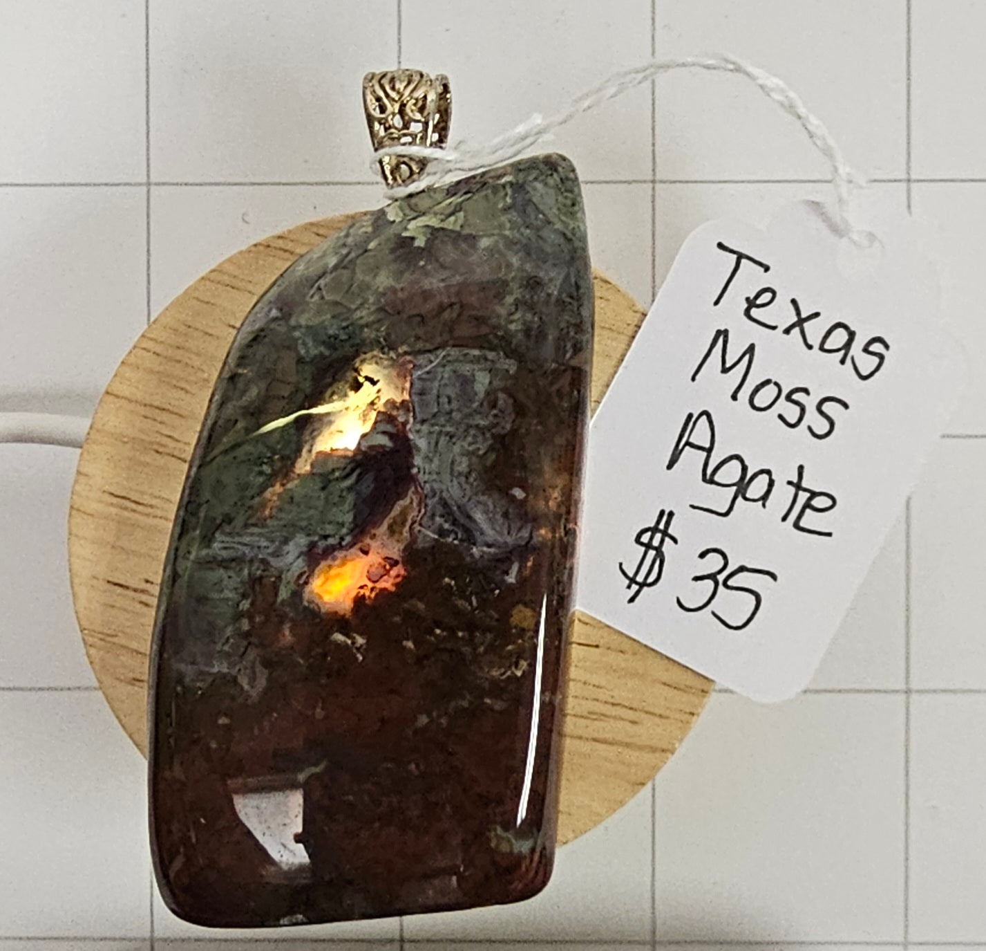 Texas Moss Agate Pendant