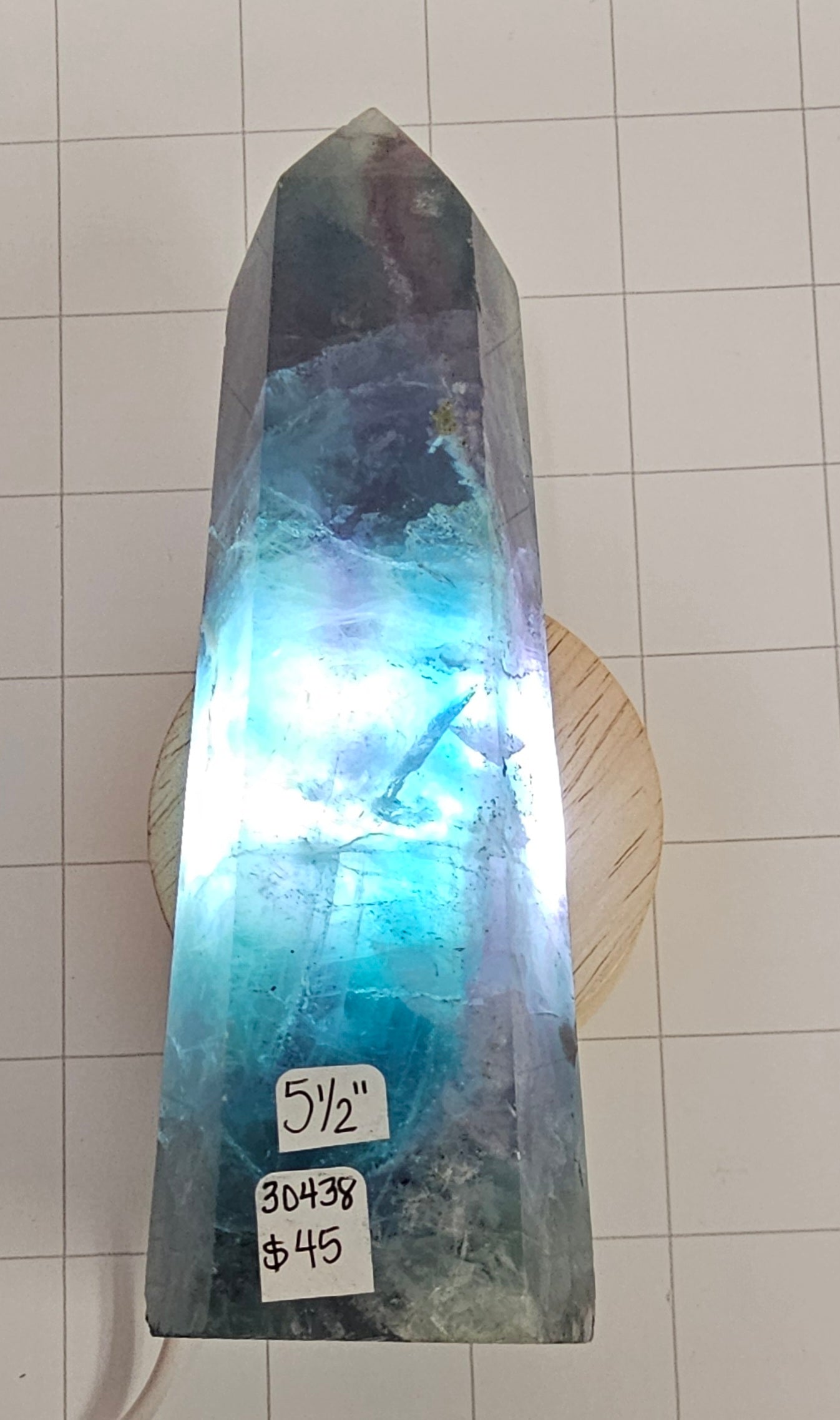 Fluorite obelisk