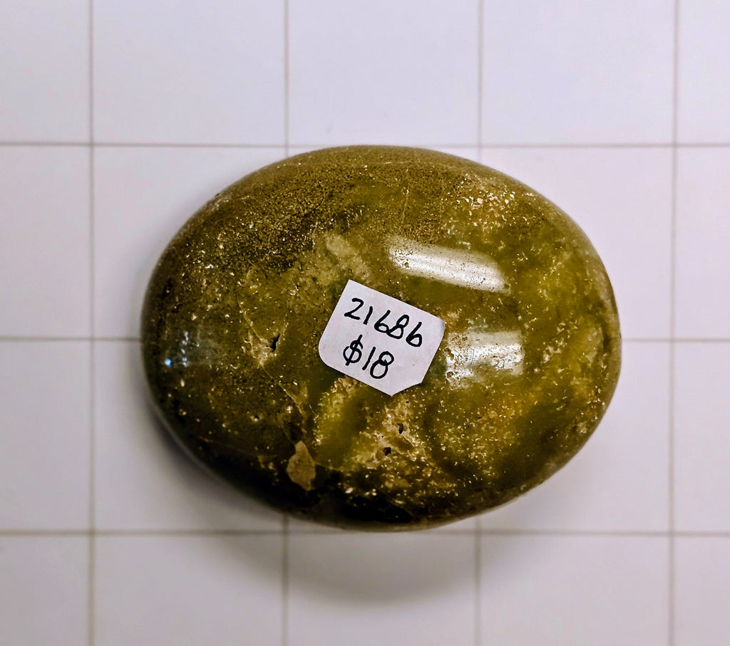 Green Opal Palm Stone