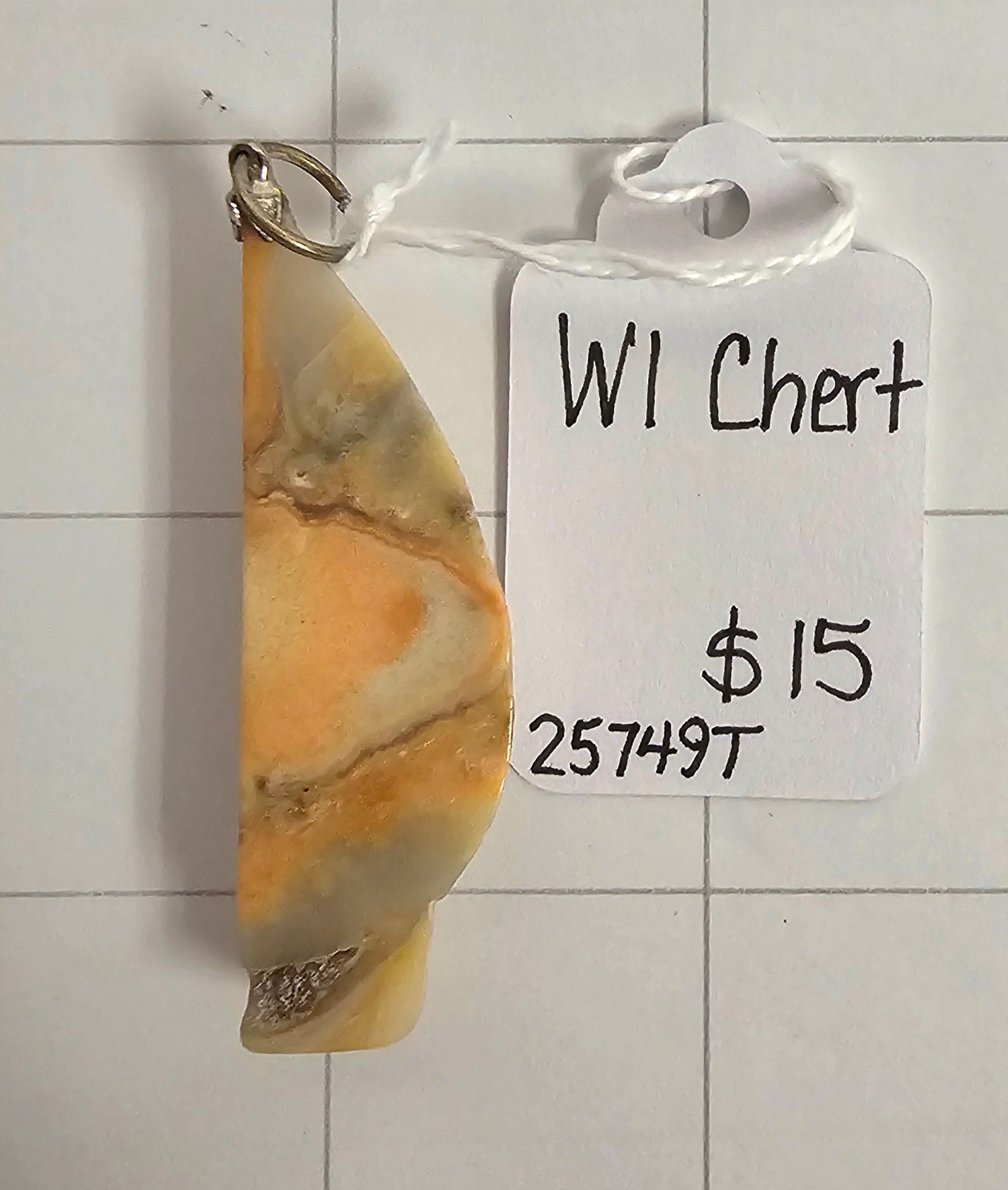 Wisconsin Chert Pendant
