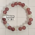 Strawberry Quartz & Moonstone Bracelet