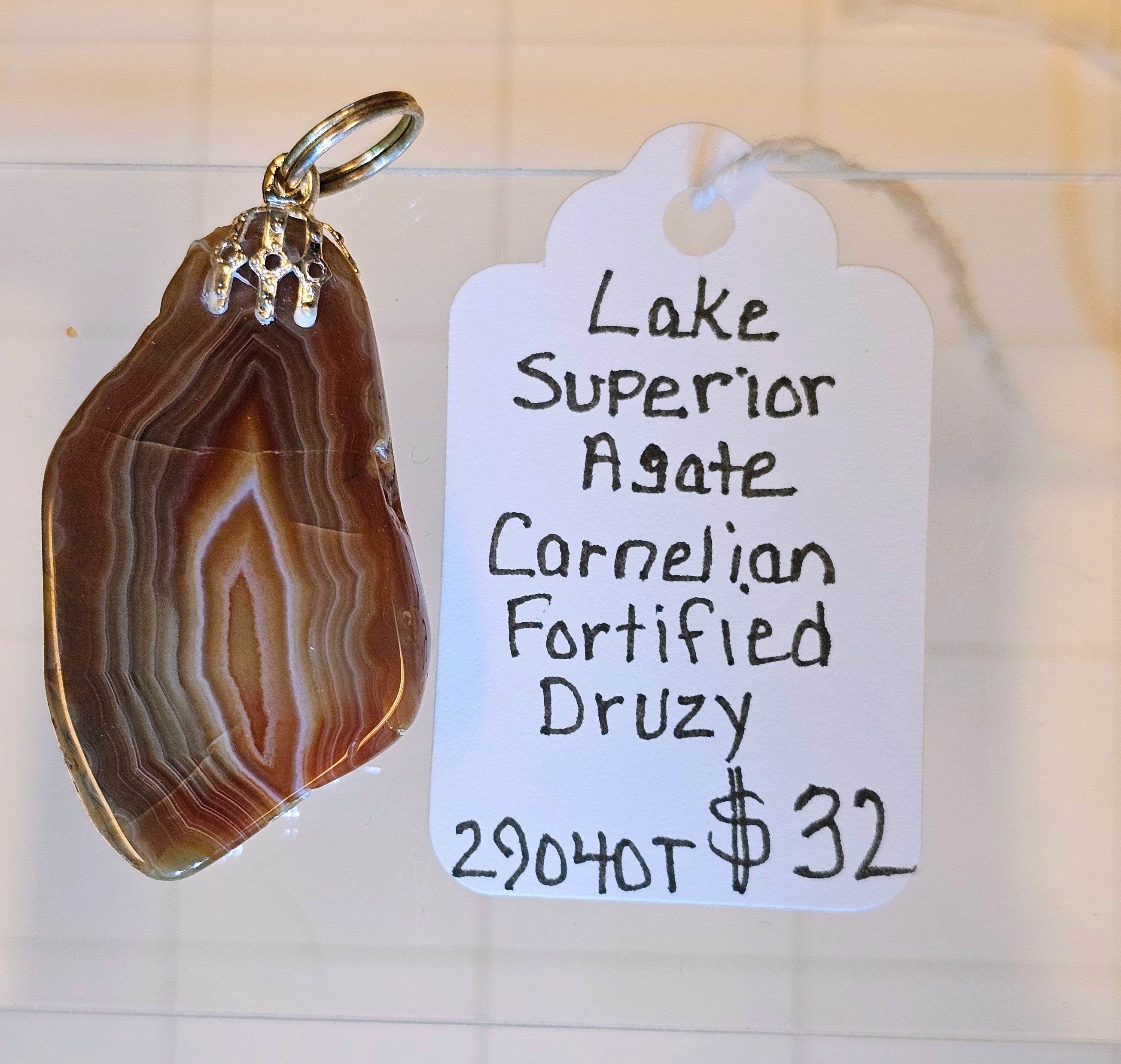 Lake Superior Agate Pendant