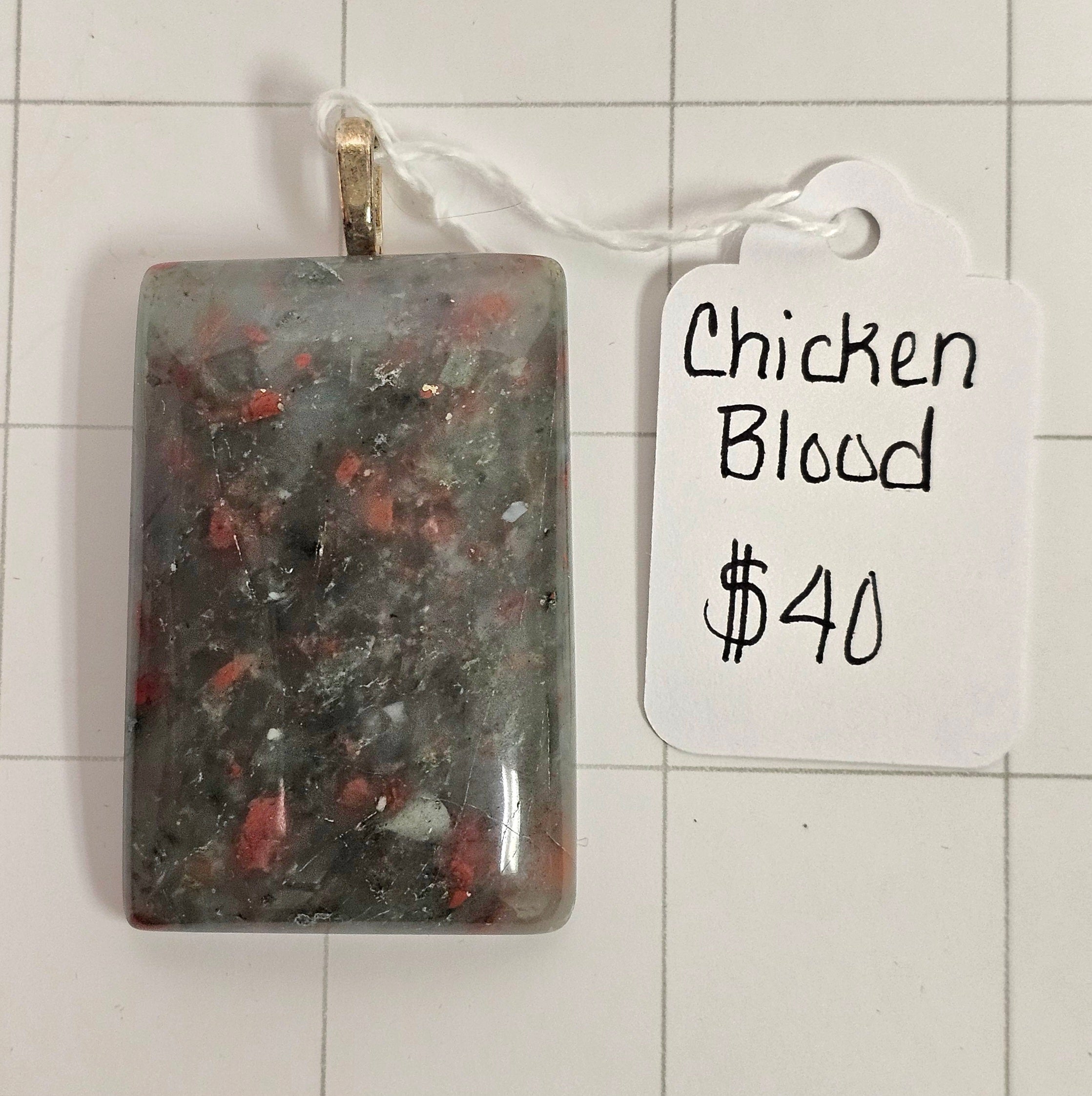 African Chicken Blood Pendant