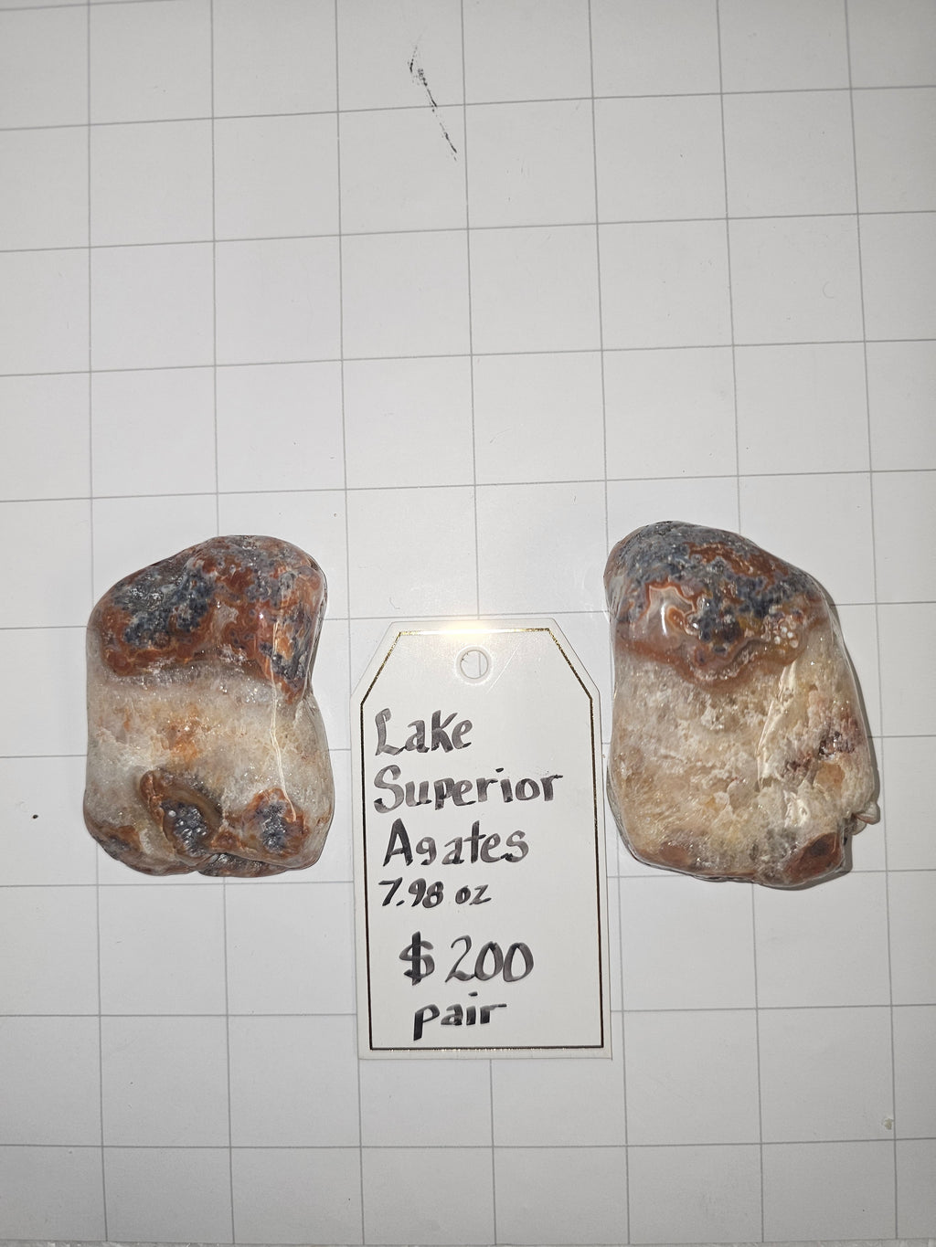 Lake Superior Agate Pair