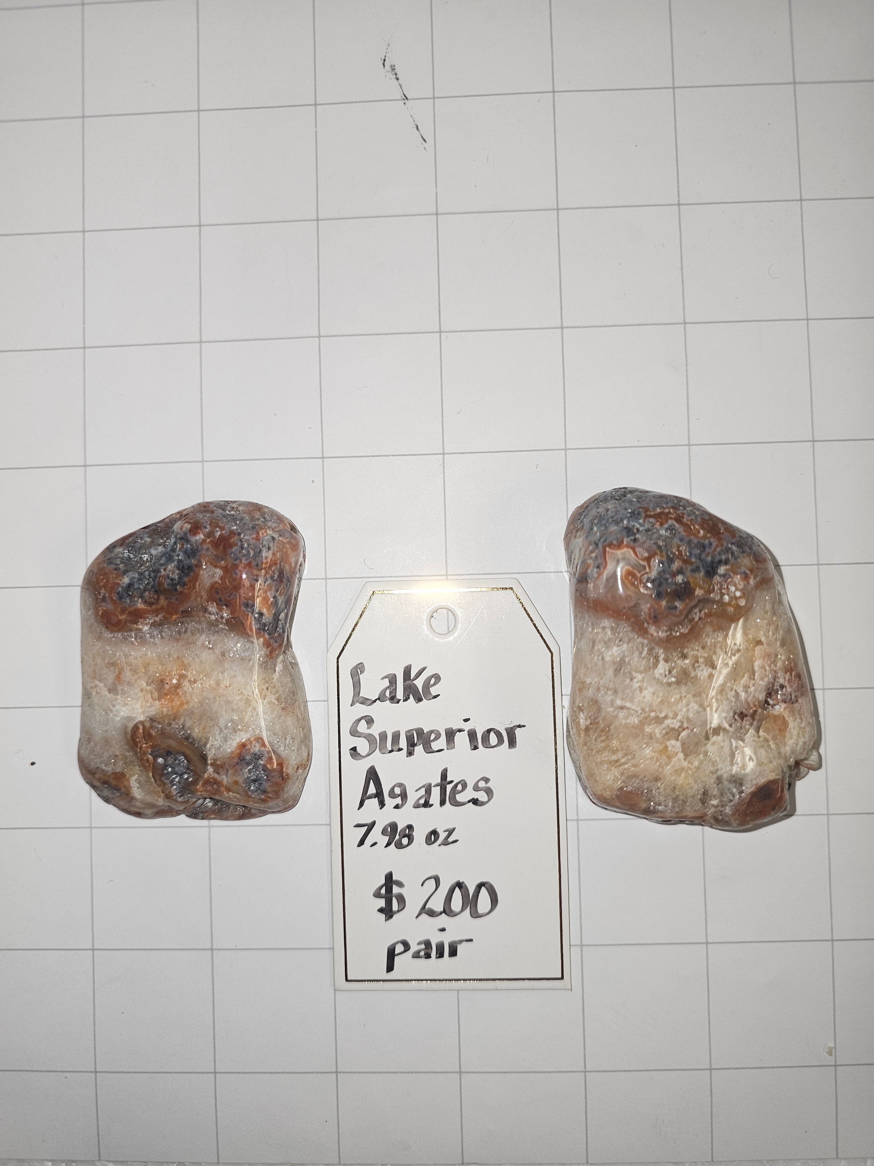 Lake Superior Agate Pair