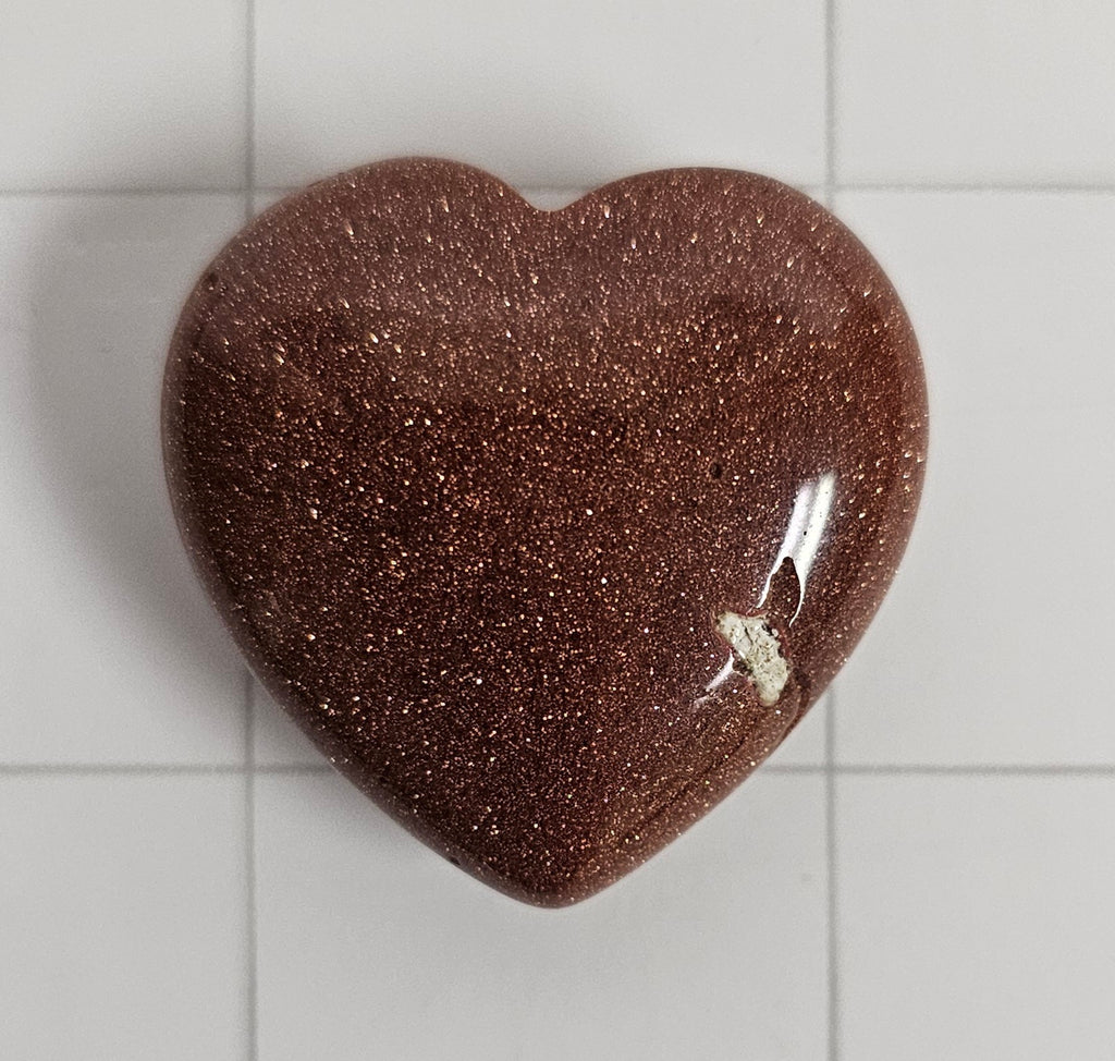 1⅛" Goldstone Heart