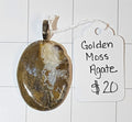 Golden Moss Agate Pendant