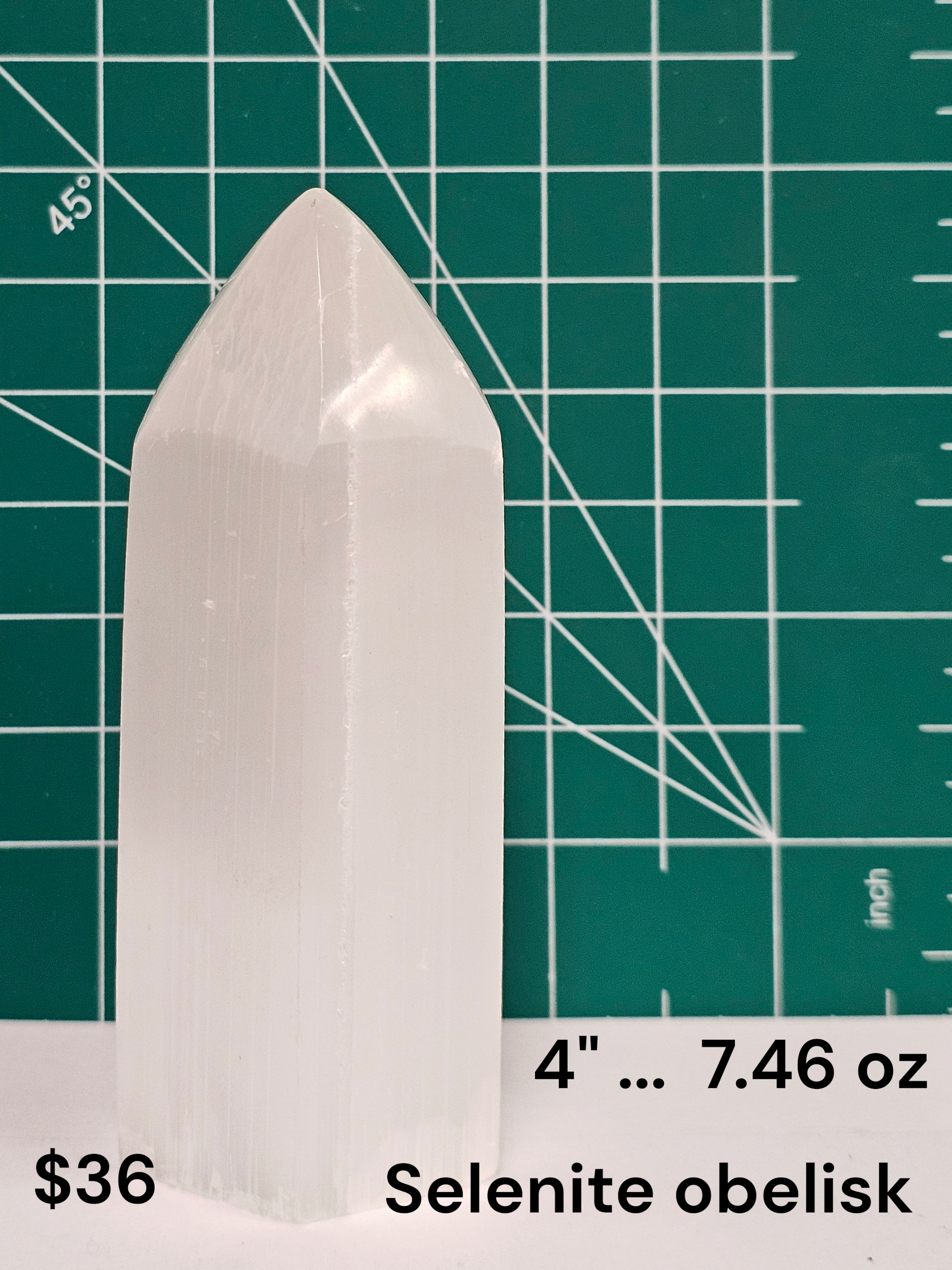 Selenite Obelisk