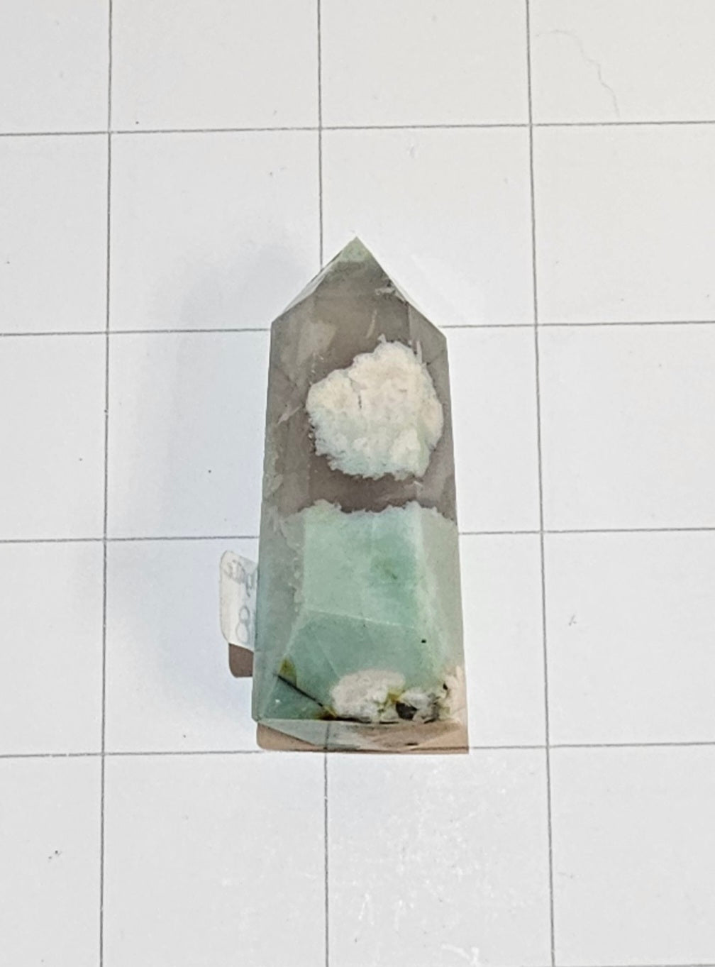 Flower Agate obelisk