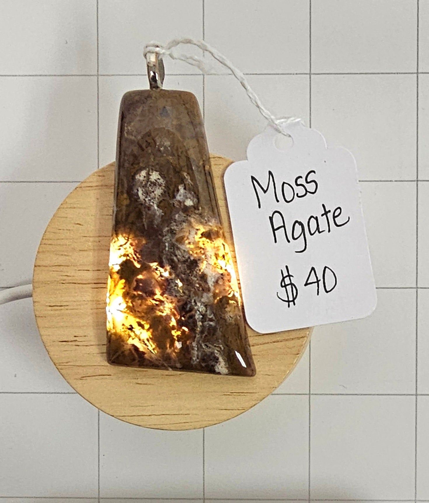 Moss Agate Pendant
