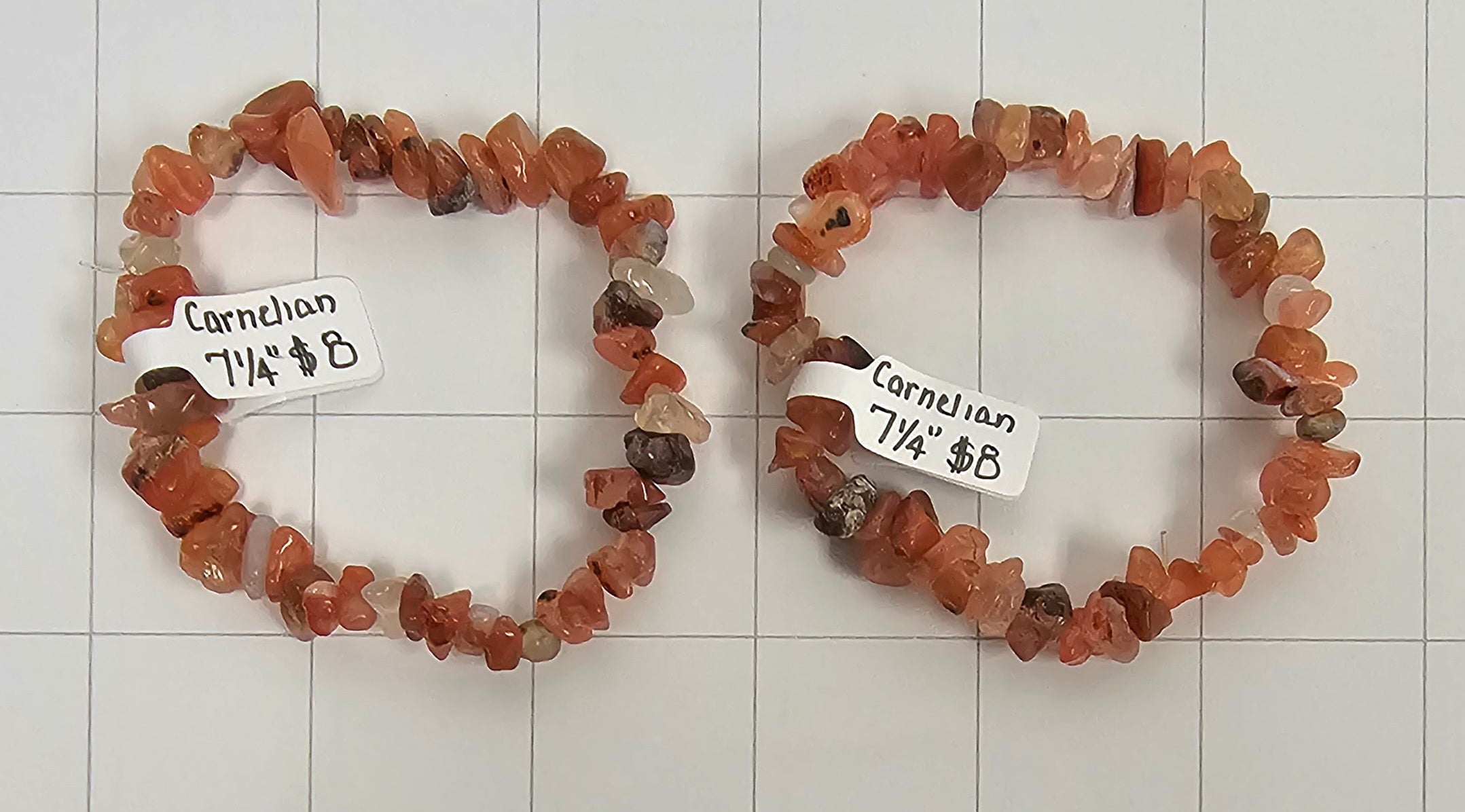 Carnelian chip Bracelets